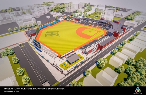 Preliminary Rendering - Hagerstown Multi Use Sports and Entertainment Facility - May 2023