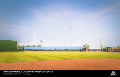Preliminary Rendering - Hagerstown Multi Use Sports and Entertainment Facility - May 2023